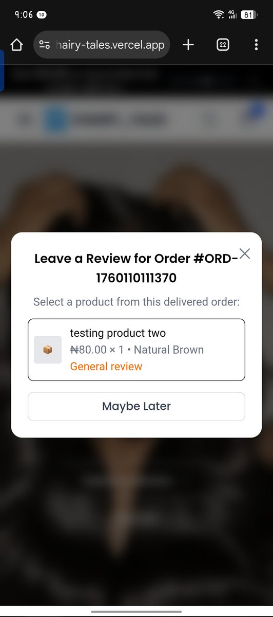 CodeMayor's tweet image. My 6hrs today
Between attending to customer and coding.
What I do today just user can leave review on each product purchase after delivery, admin can manage the review, approved, delete or reject it and after approval it is available on each product