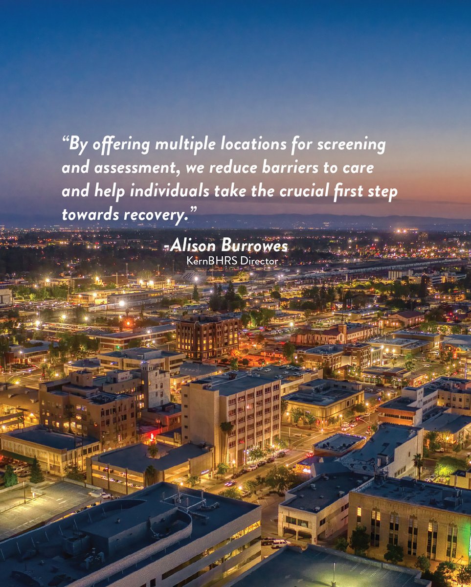 Beginning October 20, KernBHRS will expand adult screening and assessment services to multiple, convenient locations throughout Bakersfield. Previously, these critical services were only available at our Mary K. Shell location. Full list of locations; kernbhrs.org/services/adult…