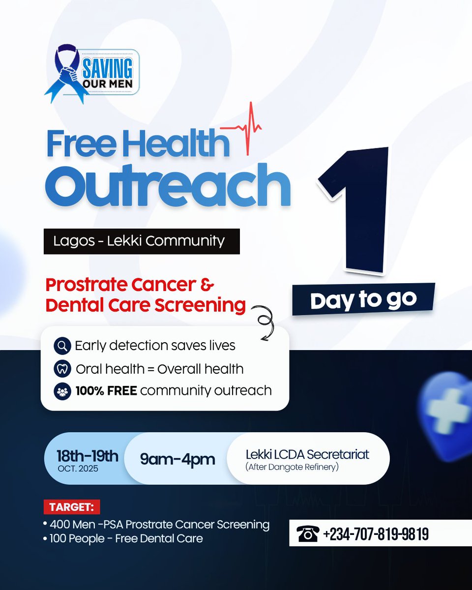 1 MORE SLEEP !!!

SEE YOU AT LEKKI LCDA TOMORROW