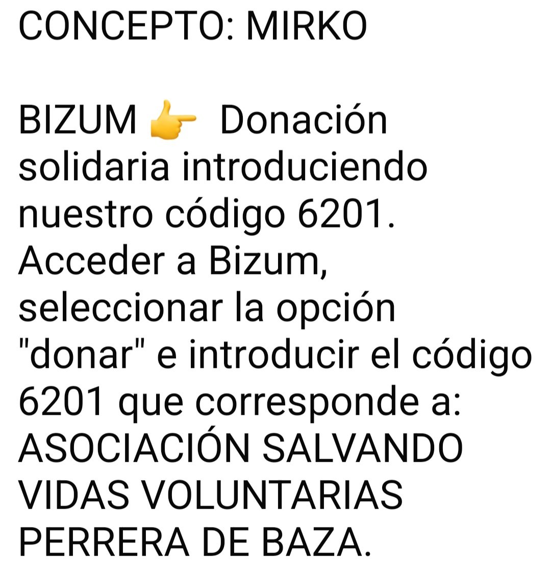 Al final Mirko ha vuelto de acogida con quien estaba antes,le van a esterilizar y urge ayuda monetaria,ayudas con lo que puedas?🙏🏻🙏🙏🏿