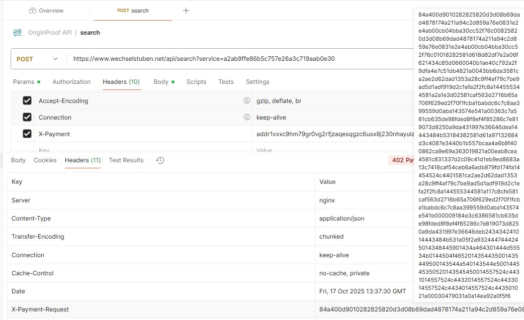 Our x402 extensions for Cardano 💳✨
To enable payments with any stablecoin on-chain, we’ve added smart enhancements:
When a client shares their wallet address, we send a ready-to-sign transaction with all required UTxOs preloaded.
Just sign — and you’re in.
Only network fees