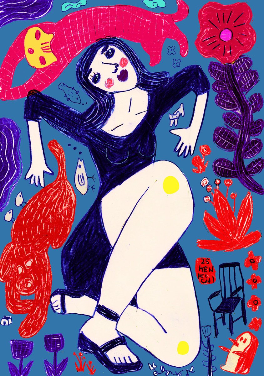Kenkichi_kun's tweet photo. おはよー。本日の絵
「テンヤワンヤ」
pencil, colored pencil, photoshop
sketch book(B5)

生きるということは
まいにちがてんやわんや

#非戦 https://t.co/jviAD1GWW2