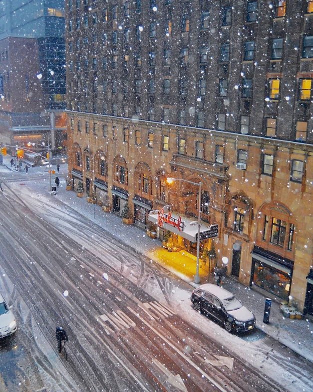 Snowfall in New York