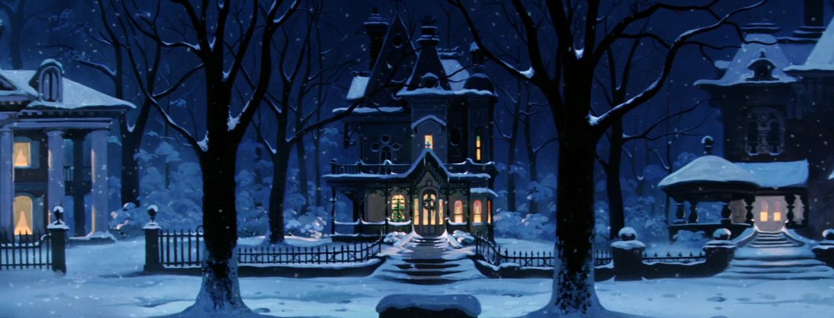 ArtCelineLove's tweet image. winter nights in old disney