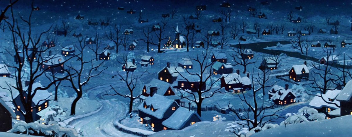 ArtCelineLove's tweet image. winter nights in old disney