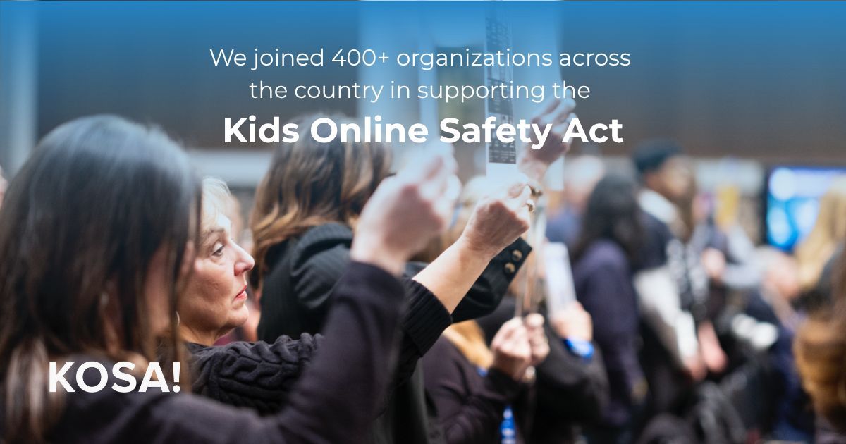 Our voices matter—and together, they can create real change. 💪 NCOSE joined <a href="/endexploitation/">Moana Michels</a>, @fairplayorg, @commonsenseorg, @edcoalition, @issueonereform, and 400+ organizations urging Congress to #PassKOSA this session. Children’s safety online cannot wait. Lean more &amp; take