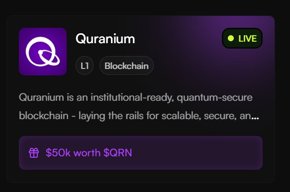The strongest blockchains of tomorrow are being forged today.

<a href="/quranium_org/">Quranium</a> is leading with quantum security, AI integration, and enterprise-grade interoperability  the foundation of truly uncrackable finance.

#BeUncrackable | #Quranium | $QRN