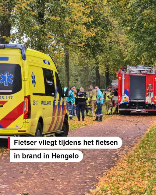 Man ernstig gewond door zelfontbranding van fiets in Hengelo