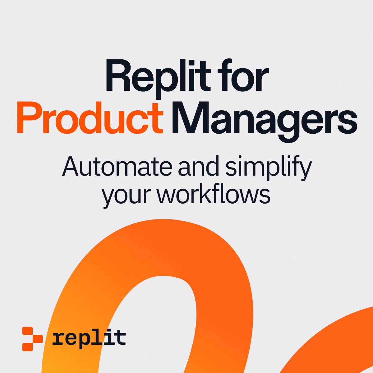 Replit's tweet image. Discover five ways product managers save hundreds of hours each month by building apps and automations—go from PRD to prototype faster—simply by chatting with Replit Agent.