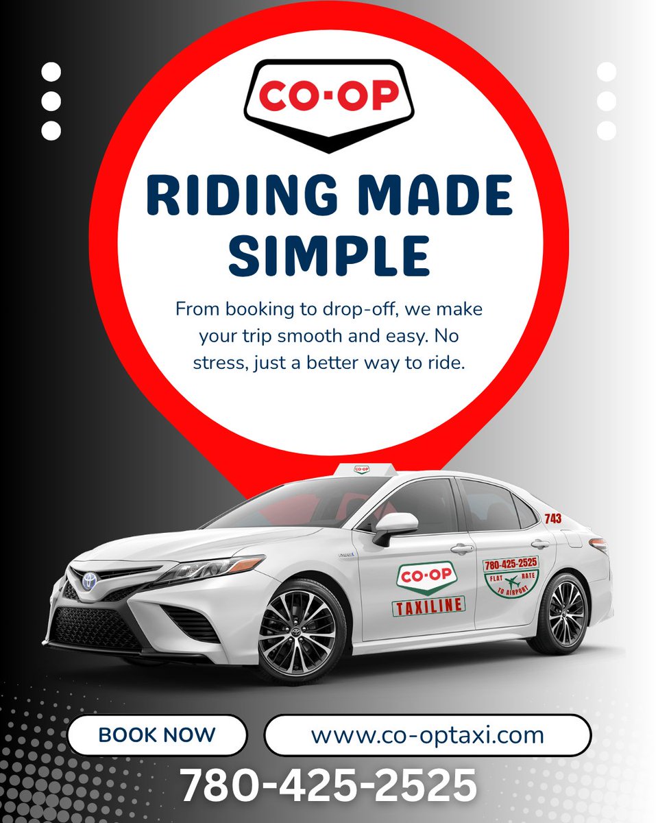 The weekend’s calling, Edmonton! 🎶
Dinner on Whyte, drinks downtown, or catching a game? 🍻🏒
📲 App | ☎️ 780-425-2525 | 💬 Text/WhatsApp 587-855-9876
Ride safe. Ride local. Ride Co-op 💛
#YEGNights #CoopTaxiEdmonton #RideLocalYEG #WhyteAveAdventures #SupportLocal #CoopTaxi #Yeg