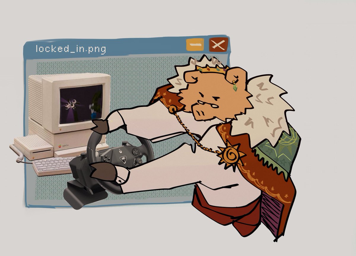 day #technotober day 7 video games 
tommy ate his mouse he has to beat minecraft with a steering wheel real story like if 😢cry 💔💔 #technofanart #technobladefanart #technoblade