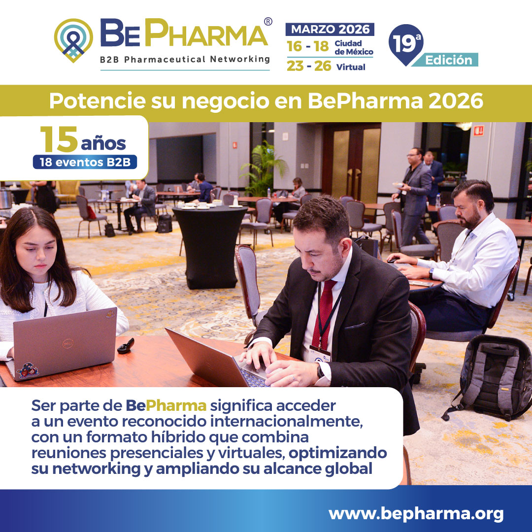 BePharmaB2B's tweet image. Potencie su negocio en BePharma | Marzo 2026
Una plataforma internacional que impulsa la industria farmacéutica. Su formato híbrido combina reuniones presenciales y virtuales para ampliar su alcance global.
#BePharma #NetworkingGlobal #IndustriaFarmacéutica