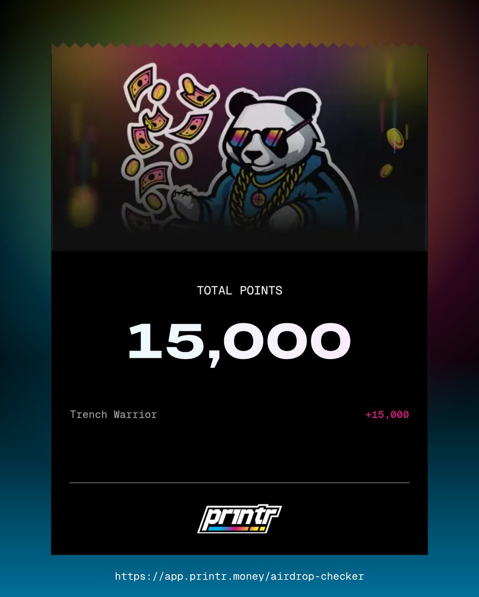 Cyph_rusty's tweet image. LETS F***ING PRINT @printrgobrrr

Check your allocation here: app.printr.money/airdrop-checker