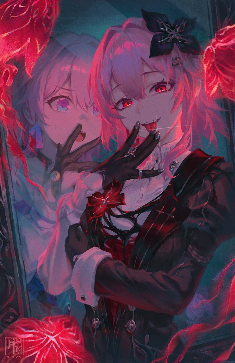 illuZn_r's tweet image. "Go easy, okay?" - #Evernight  

#Honkaistarrail