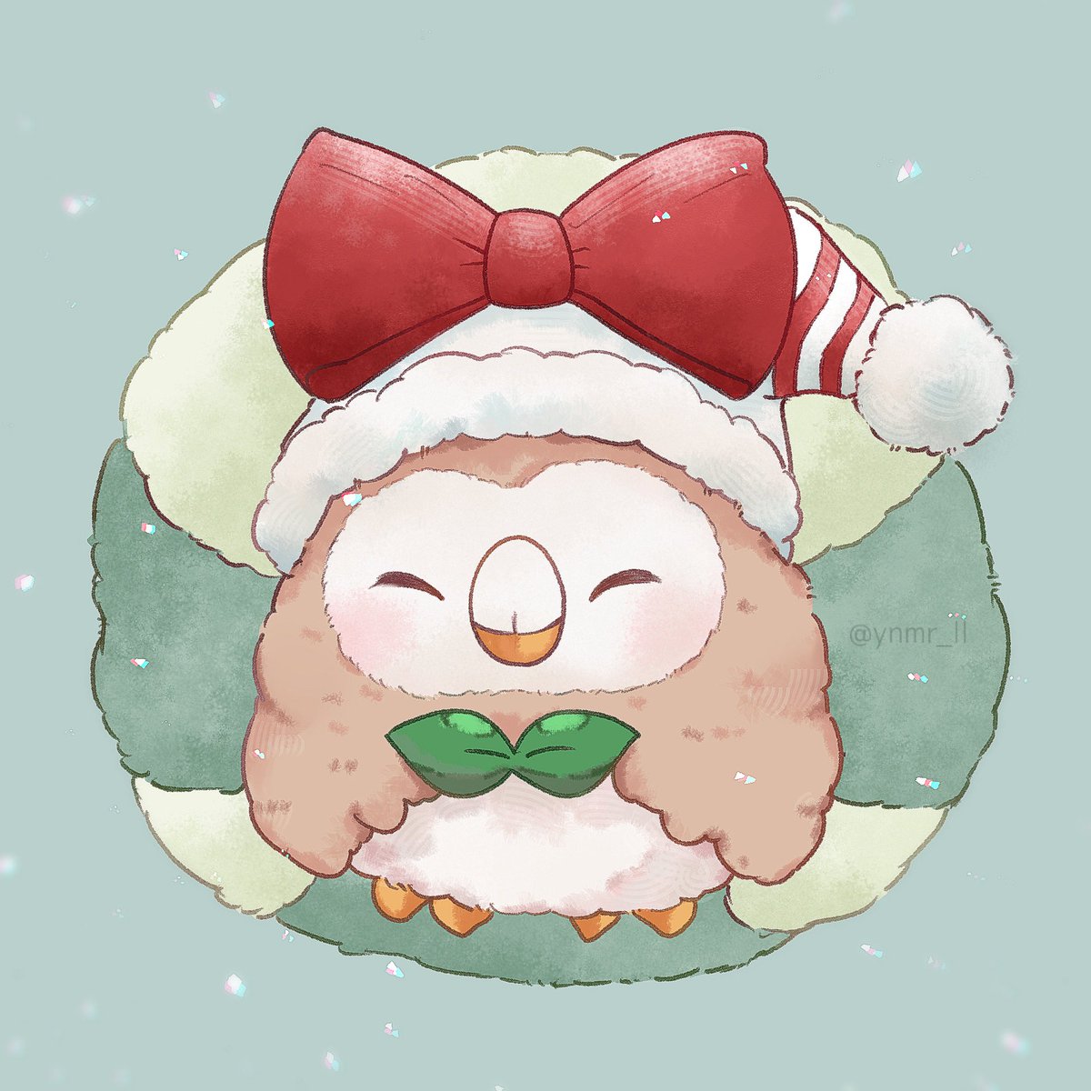 ynmr_ll's tweet image. クリスマスモクロー可愛い(⸝⸝- -⸝⸝)💖