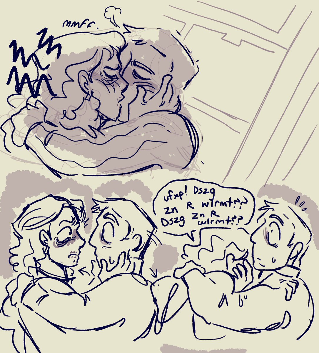 Toxic situationship thing #ninah #noimnotahumanfanart #wireface #protagonist