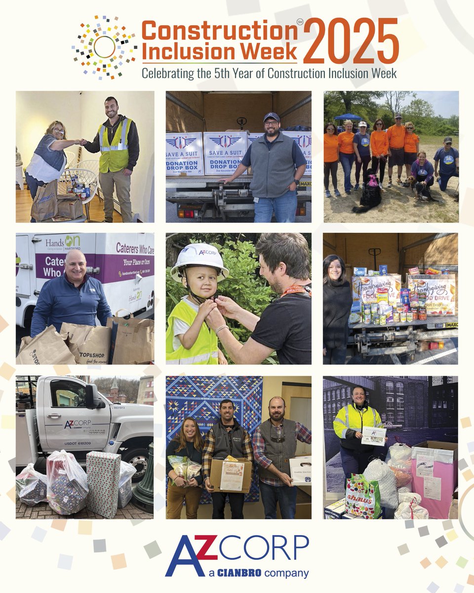 azconstruct's tweet image. Inclusivity extends far beyond the job site. As we close #CIW2025, we’re proud to reflect on the meaningful partnerships we've built and the local organizations we've supported—each one a step toward a more inclusive and connected community.#azcorporation  #communityengagement