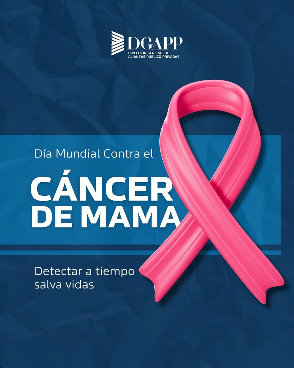 DGAPPRD's tweet image. Cada año, miles de mujeres enfrentan con valentía la lucha contra el cáncer de mama. Detectarlo a tiempo salva vidas. Un chequeo puede marcar la diferencia.

Desde la DGAPP reafirmamos nuestro compromiso con la salud y el bienestar de todas las dominicanas.