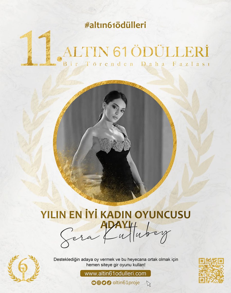 Altın 61 Ödülleri 11.kez sahiplerine kavuşmaya hazırlanıyor.Sen de hemen  altin61odulleri.com adresine gir desteklediğin adayın için oyunu kullan
İşte Yılın En İyi Kadın Oyuncusu Adayları
#11inciAltın61Ödülleri #RojbinErden #SelinŞekerci #SelmaErgeç #SeraKutlubey