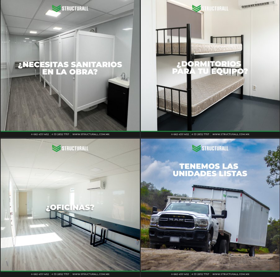 Structurall_mx's tweet image. En Structurall tenemos la  solución inmediata  para tus proyectos 🙌
-
-
-
-
#Structurall #OficinasMoviles #Sustentabilidad #UnidadesMoviles
#SinConstrucción #RentaYVenta #Mexico #Minas #Mineria #Construccion