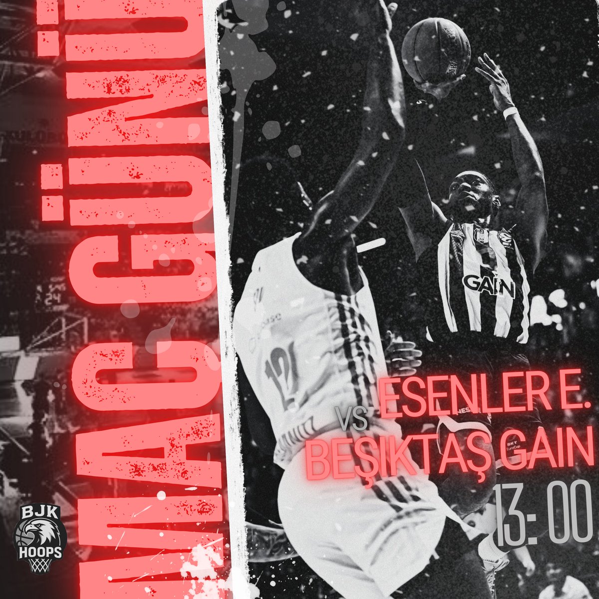BjkHoops's tweet photo. Maç Günü! 🦅

🆚 Esenler Erokspor
⏰ 13:00
🏟️ Sinan Erdem Spor Salonu 

#BJKHOOPS | #PotanınKartalları https://t.co/eDo6rbDpVv