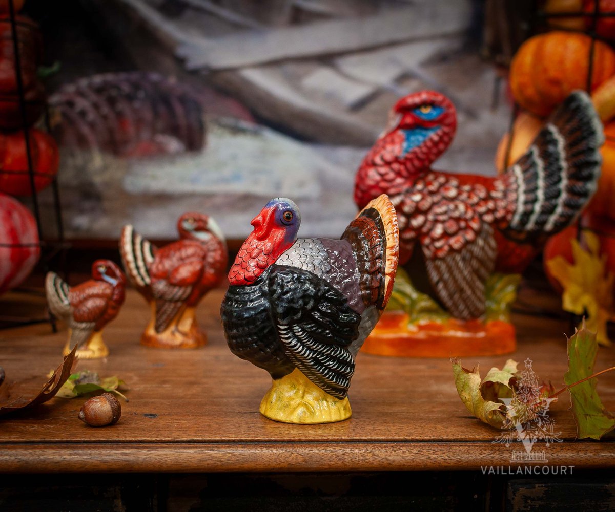 Turkey season is near, and our flock has grown. Meet the Prize-Sized Wild Turkey—a hand-painted chalkware tribute to the harvest, capturing the realism of New England’s wild turkeys with fine art detail and timeless craftsmanship.

valfa.com/shop/vaillanco…
#Thanksgiving #Tradition