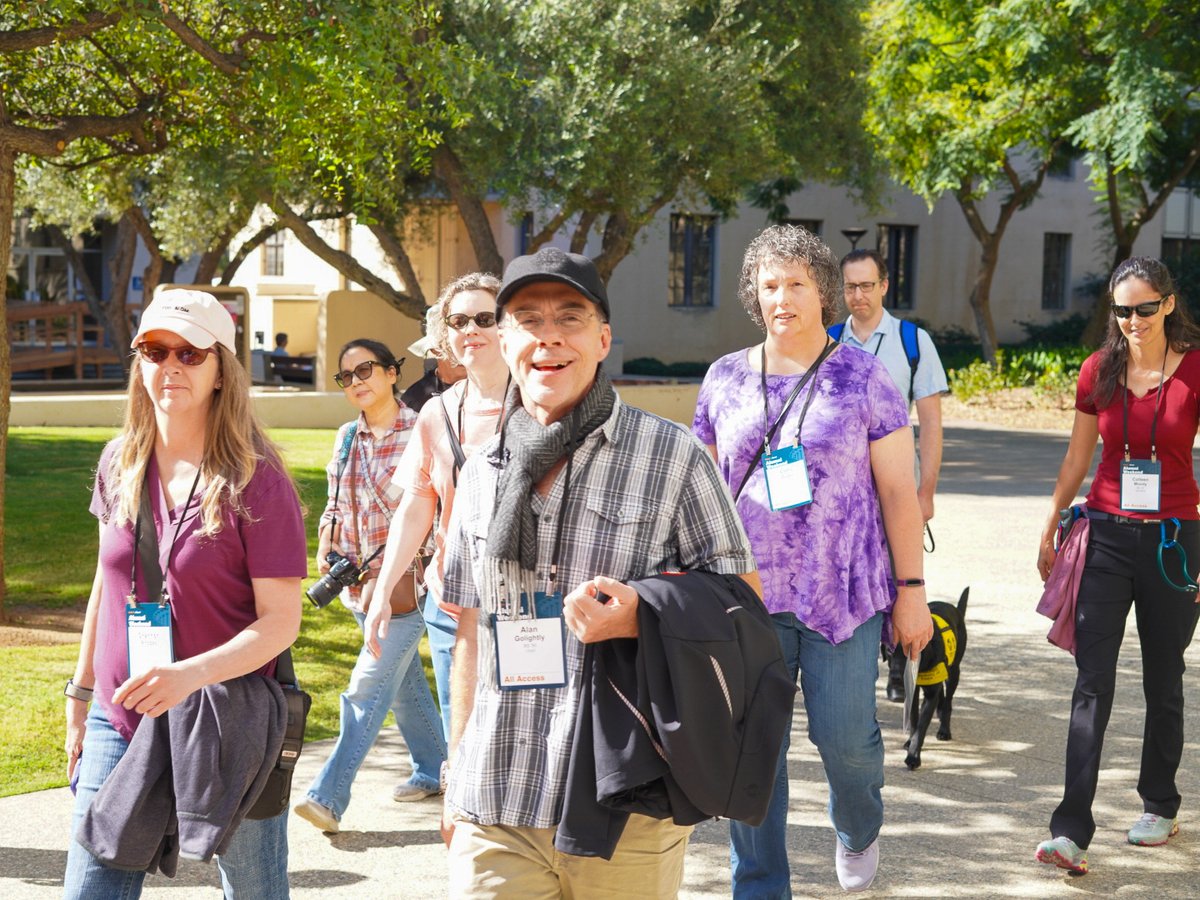 caltechalumni's tweet image. The first day of Alumni Weekend is in full swing! The morning began with a modern architectural tour led by Caltech’s History &amp;amp; Architectural Tour Service (CHATS), giving alumni the chance to revisit their old stomping grounds and explore the newest spaces across campus.