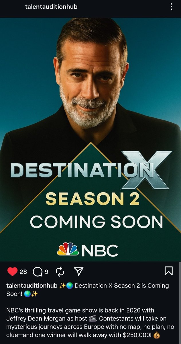 Haven't seen a whole lot of people talking about info on Destination X season 2 so I figure I would get the ball rolling and make a tweet about it so people can share the info amongst eachother via their own tweets or sharing mine. Normally I tell people with posts like this to