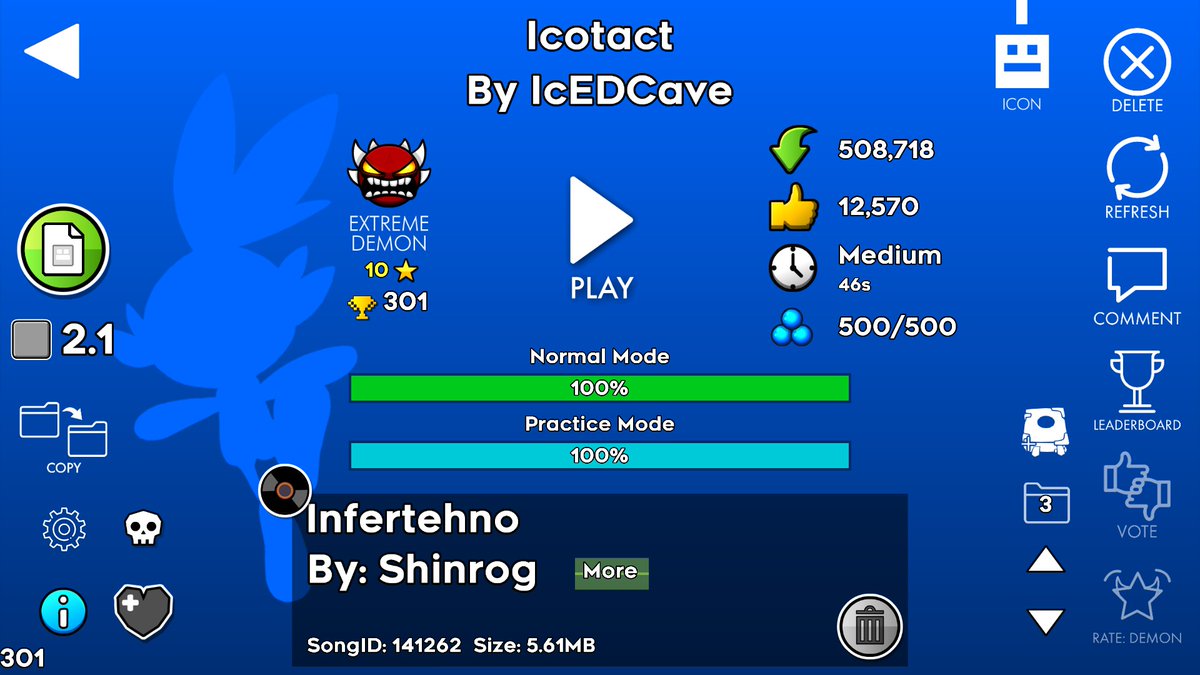 narkifyowo's tweet image. I have beaten almost every rated icedcave level, slaughterhouse is the only beast that remains..... I will finish this quest in 5 years 🙏

also side note: PLEASE BEAT THIS LEVEL! it&apos;s so fucking good dude, ozpectro and icedcave cooked like gordon ramsey on this
