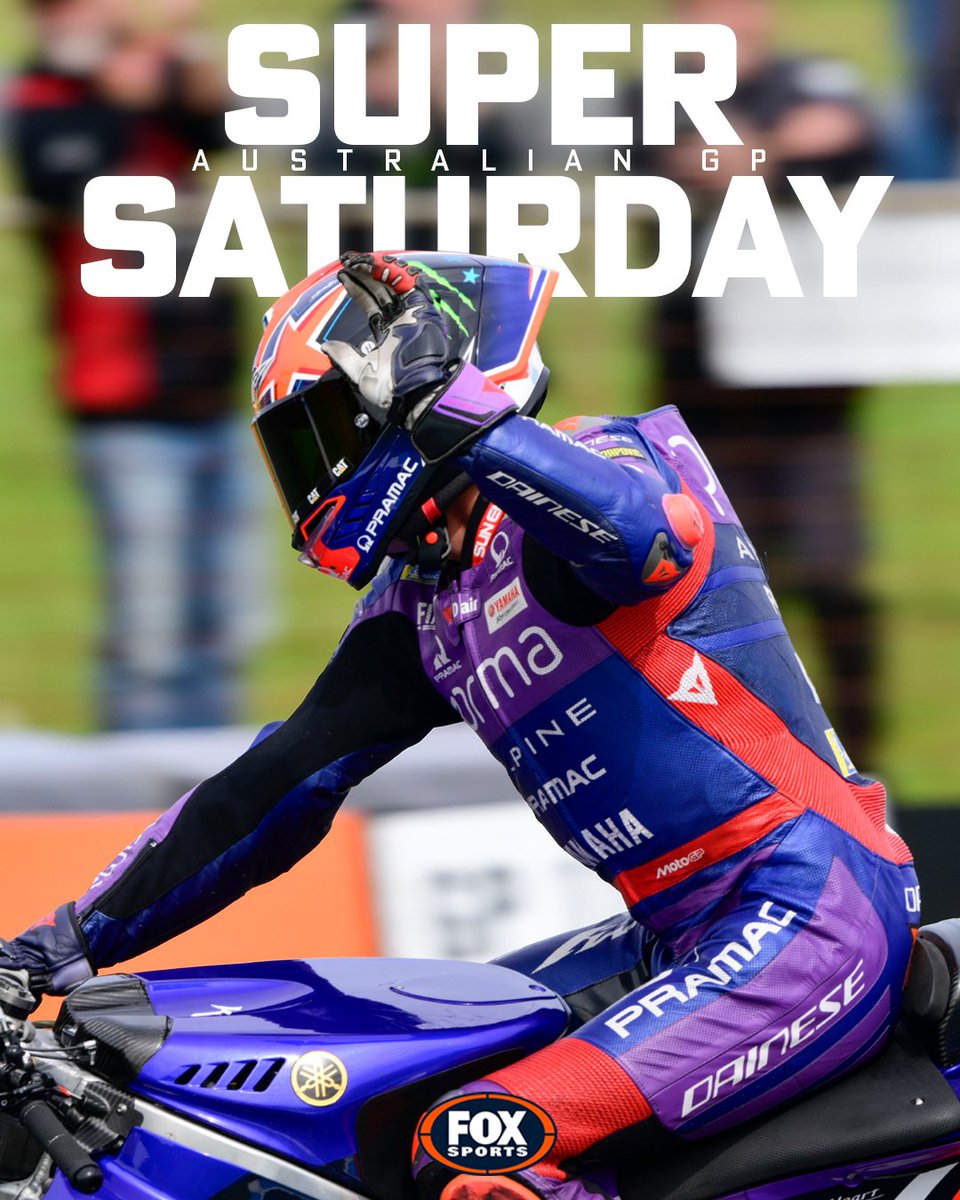IT'S SUPER SATURDAY!

lets gooooooo 🏁

📺 Watch the #AustralianGP on ch. 506 or <a href="/kayosports/">Kayo Sports</a>   bit.ly/4gVQDvC

#MotoGP