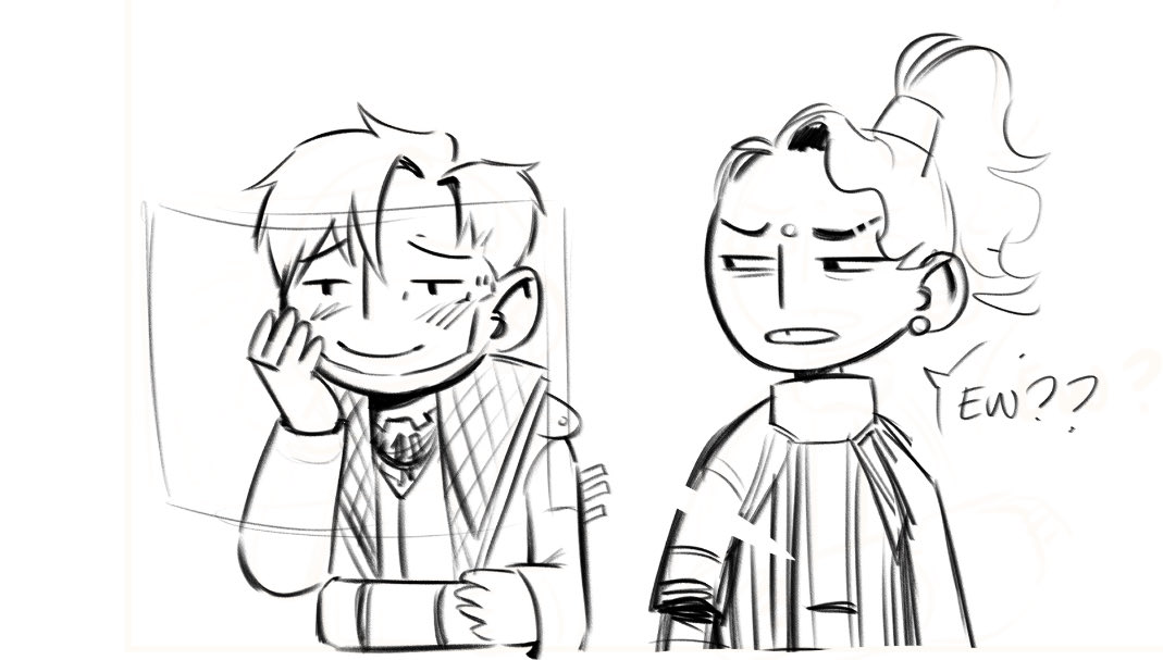 what's he looking at? 
