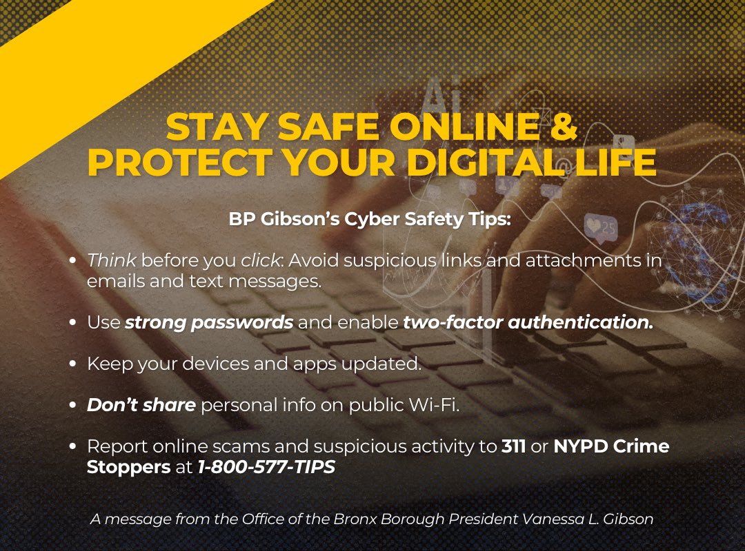 October is National Crime Prevention Month, and we’re reminding everyone to stay safe, both on and offline! 💻📱

🔒 Think before you click. Avoid suspicious links and attachments.

🔒 Use strong passwords and enable two-factor authentication.

🔒 Keep your devices and apps