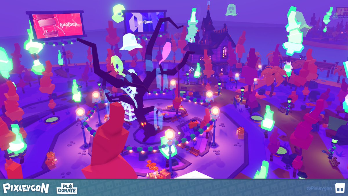 Pixleygon's tweet image. Had a fright making the updated halloween map this year! 🎃

#RobloxDev #Roblox