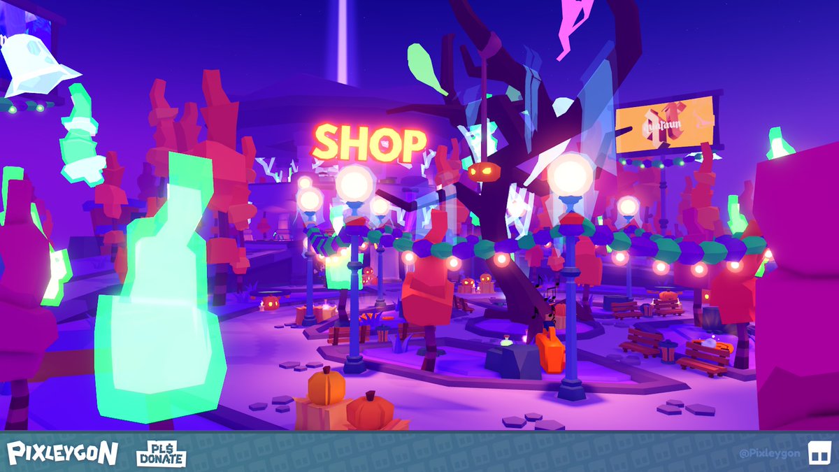 Pixleygon's tweet image. Had a fright making the updated halloween map this year! 🎃

#RobloxDev #Roblox