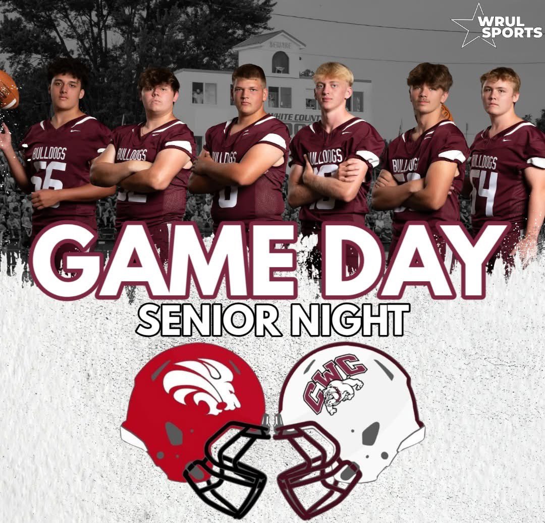 SENIOR NIGHT 🏈
🆚 - Edwards County
📍 - Harrington-Jeffries Stadium
⏰ - 7 PM
📺 - WRUL Sports YouTube Channel
📻 - 97.3 FM WRUL
🎙 - Cole Carter &amp; Chris Myers