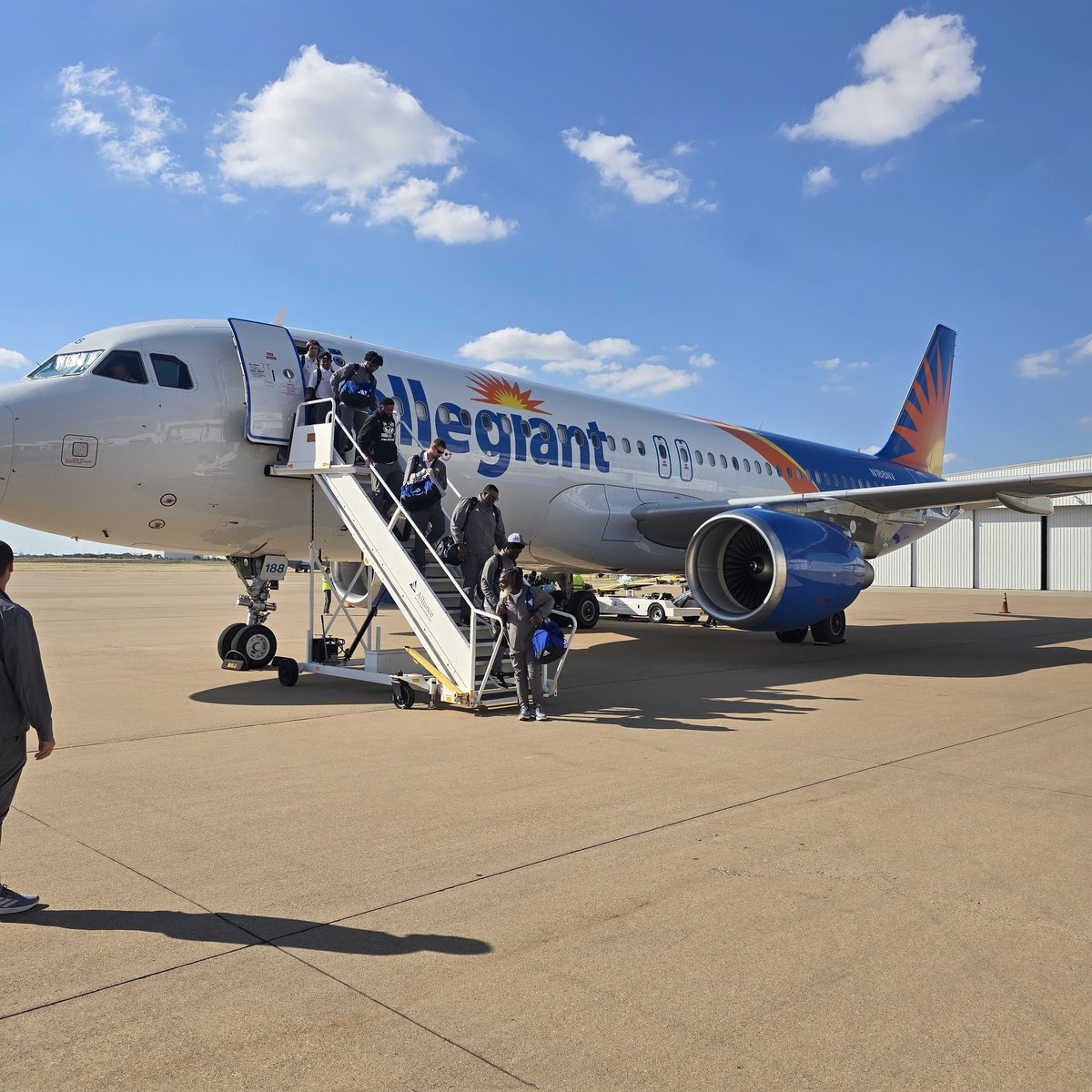 Touchdown in Texas. Let's Go Wolves! 

#BuiltForMore