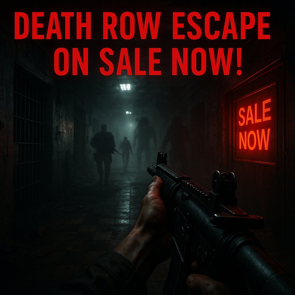 segamesstudio's tweet photo. 🚨 Death Row Escape is now on SALE! 🚨
Step into a decaying prison full of mercenaries and twisted experiments.
🎮 Grab it now while it’s discounted!
👉 https://t.co/IfBJceDfz3
#IndieGame #SteamSale #HorrorGame #FPS #DeathRowEscape #WishlistWednesday #ScreenshotSaturday https://t.co/AFgr1IGfvW