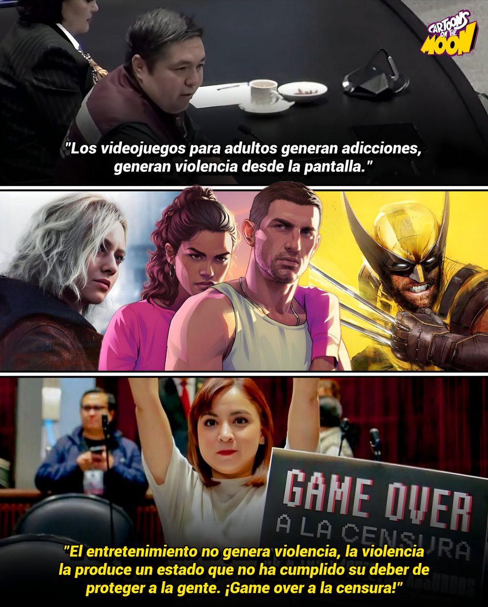 Las dos posturas del gobierno de México acerca de los videojuegos. 

Afortunadamente, la gente apoya más el mensaje de Iraís Reyes.