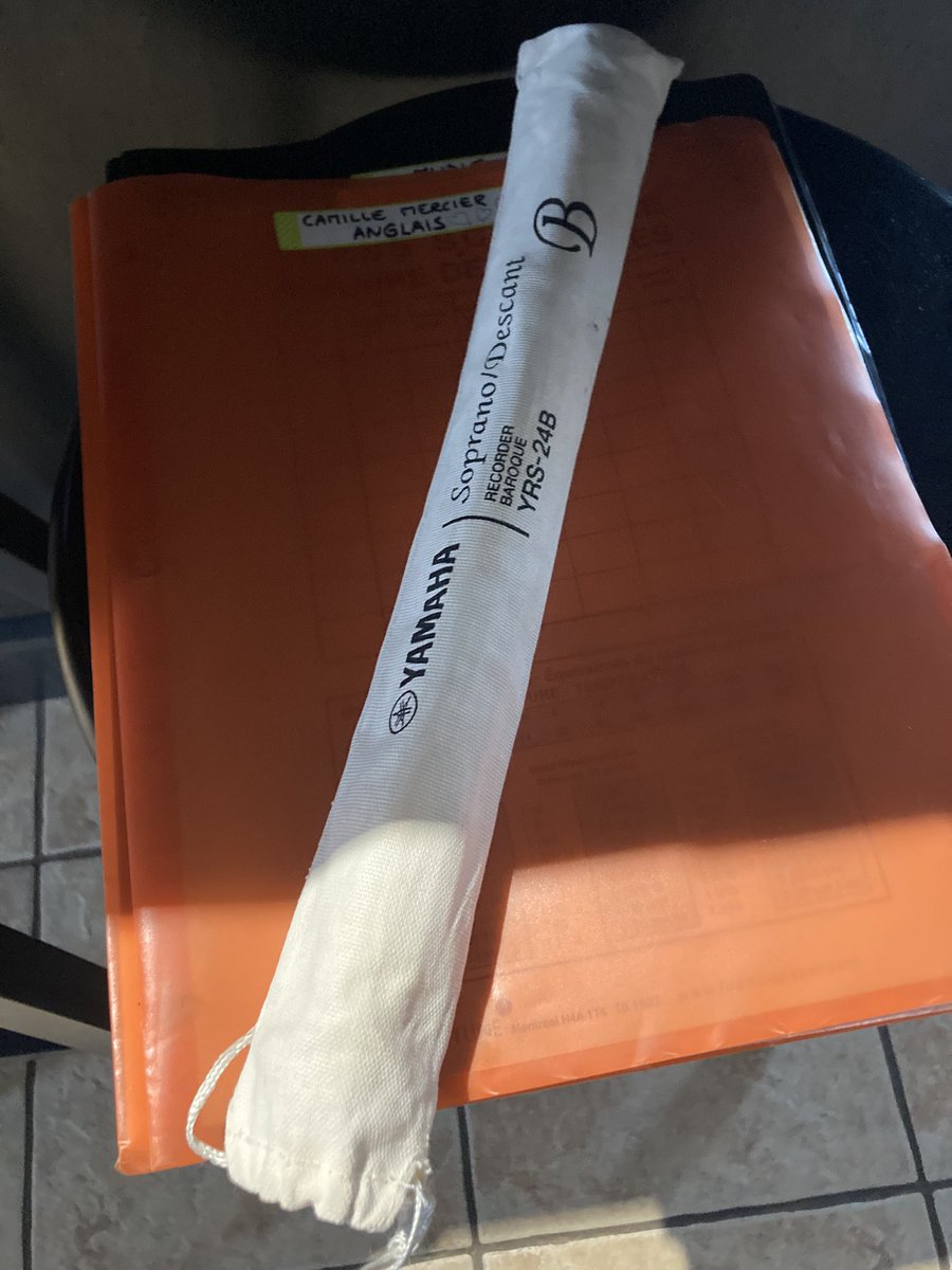 IsabelleDudu's tweet image. Yé! Un devoir de flûte à bec en fin de semaine. 🫠