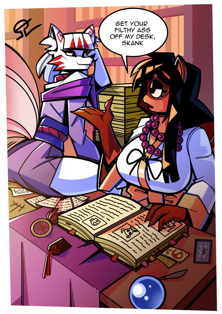 AlvhOmega (semi-hiatus) (@alvh_omega) on Twitter photo Your useful lab assistant kitsune Your useful lab assistant kitsune