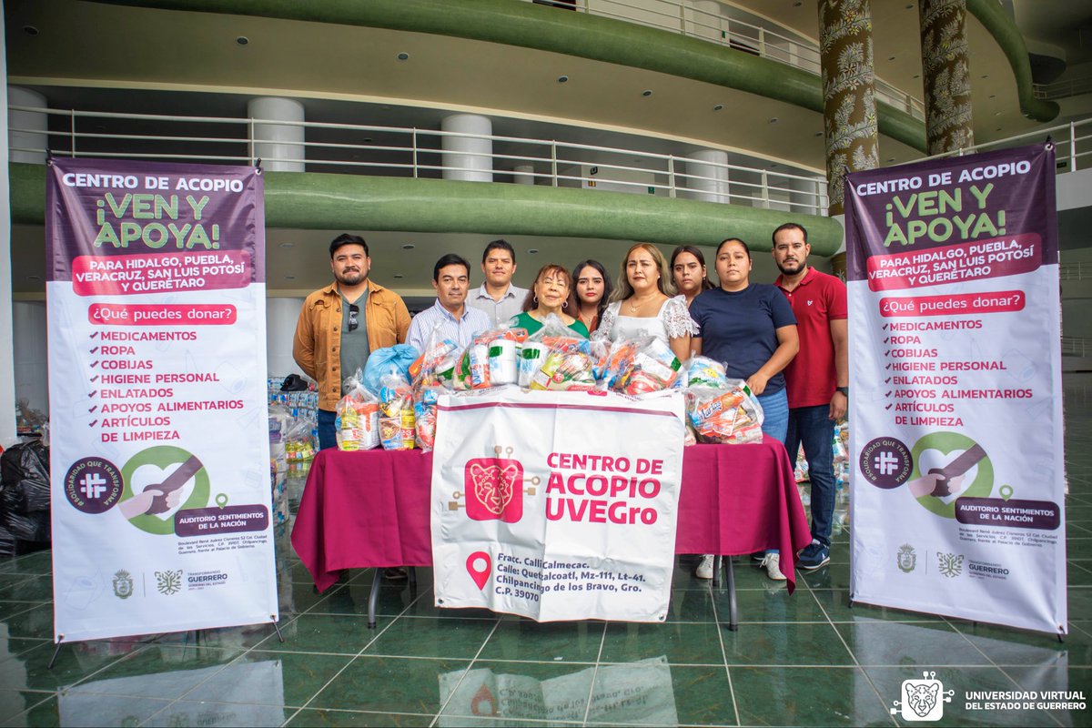 🤝 La UVEGRO se suma a la solidaridad con las y los afectados por las lluvias en Hidalgo, Puebla, Veracruz, San Luis Potosí y Querétaro.
📦 Entregamos víveres en el centro de acopio del Gobierno del Estado de Guerrero.