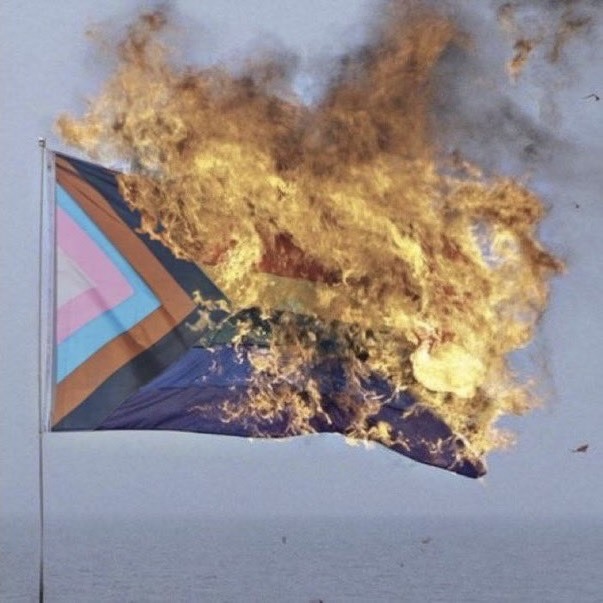 AntiWokeMemes's tweet image. What should happen to someone after burning a Pride flag? 🏳️🌈🏳️⚧️