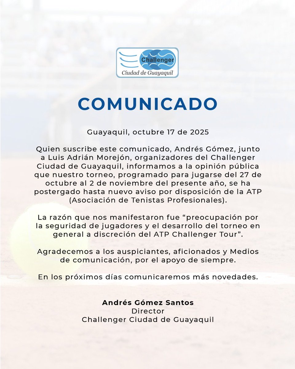 Comunicado importante