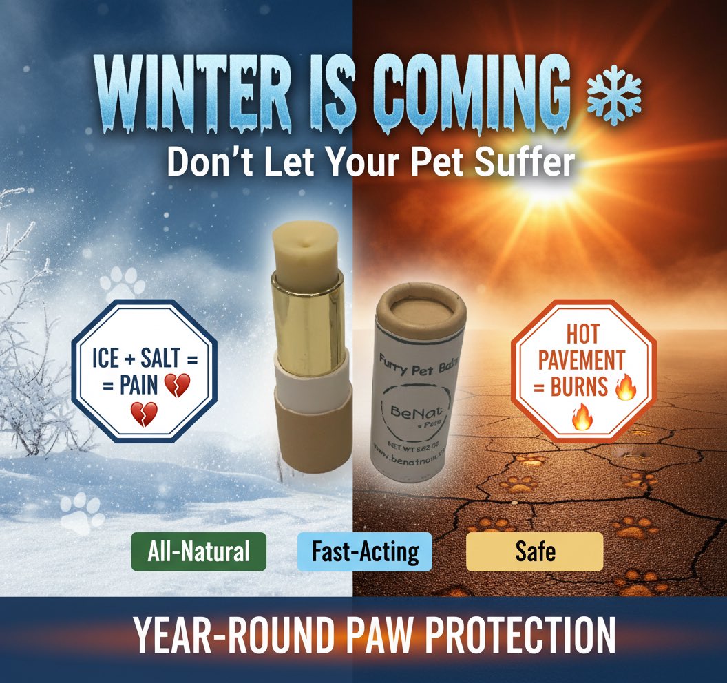 LamontePoi35679's tweet image. ❄️ Winter is coming and your dog&apos;s paws will crack from the cold.
But summer heat burns them too. 🔥
Our Nose &amp;amp; Paw Healing Balm protects year-round.
All-natural. Fast-acting. Safe.
Don&apos;t let your pet suffer. Get protection NOW 👇
pubpaw.myshopify.com/products/10148…
 #PawProtection