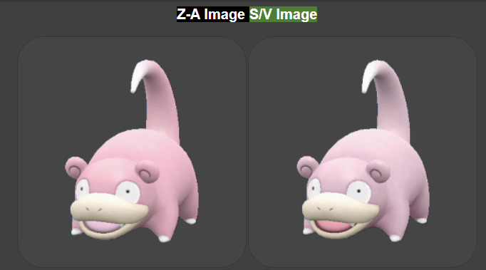 AsterShock's tweet image. yo they made slowpoke's shiny not the same as its regular form anymore