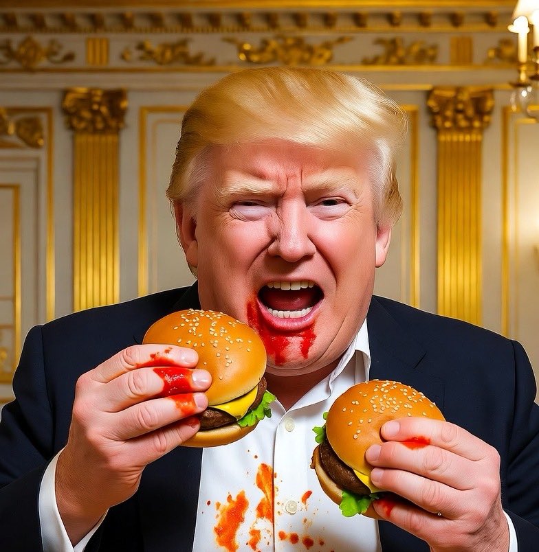 While you struggle to put food on your table, take comfort in knowing Trump will be double-fisting hamberders in his gilded ballroom.