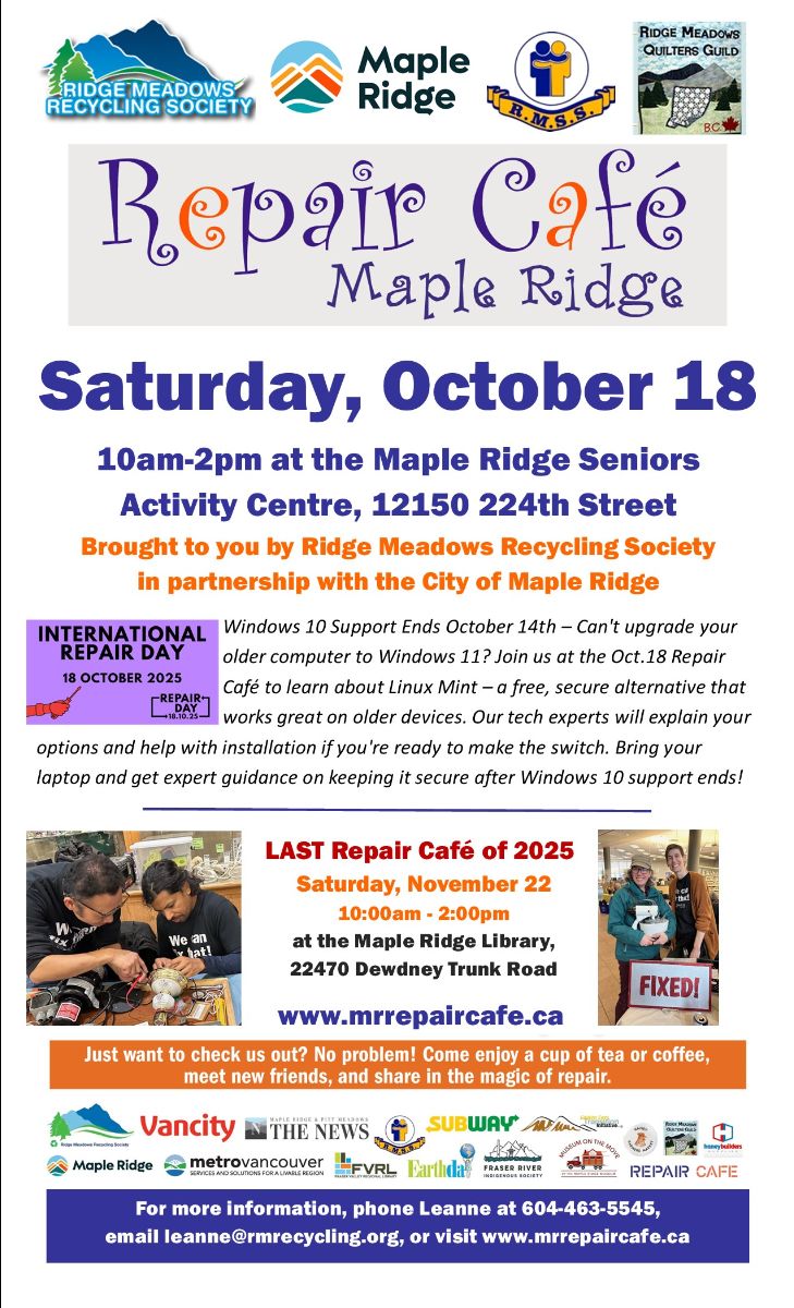 Ridge Meadows Recycling Society tweet media