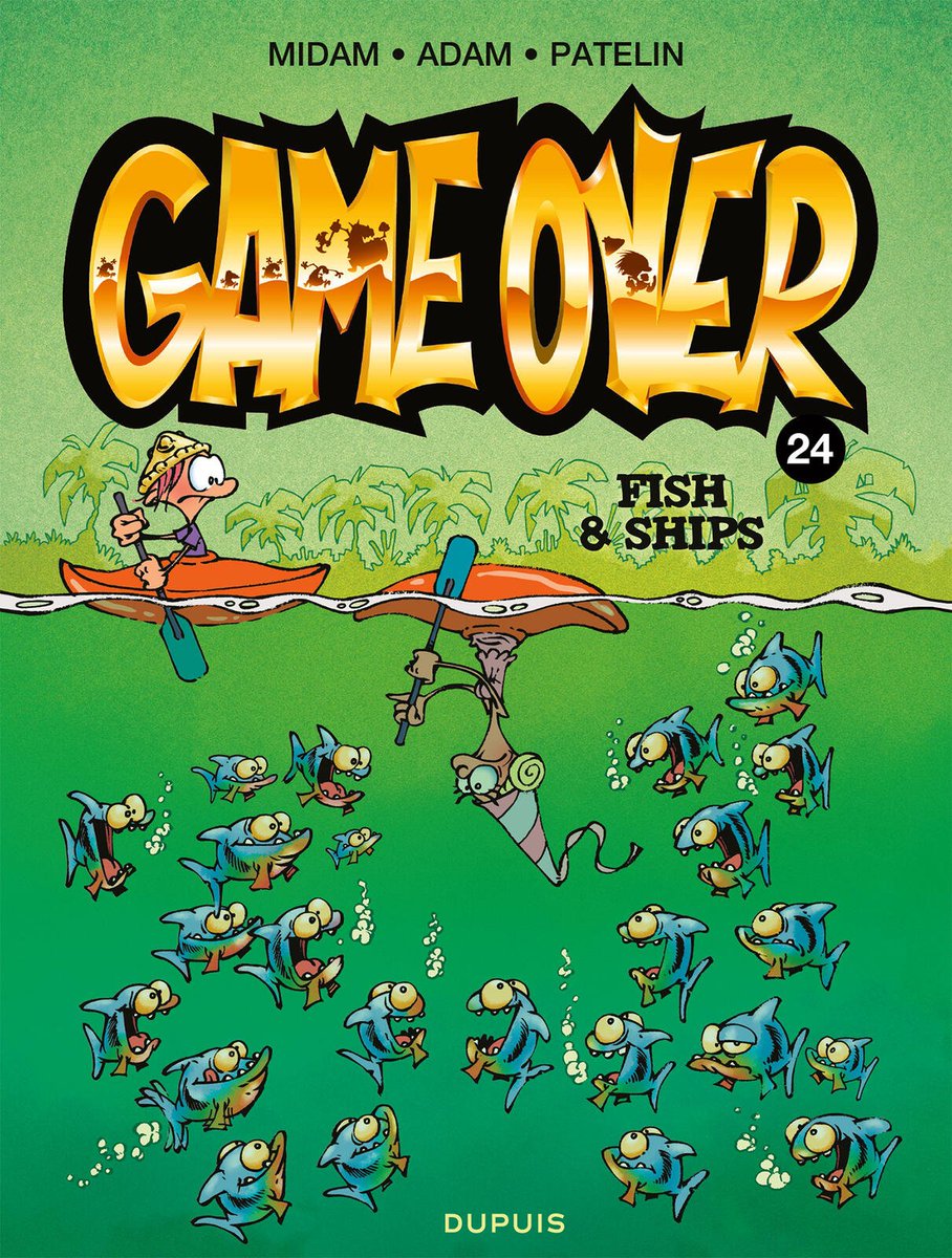 stripland_BENL's tweet photo. Red de prinses! Of niet. Wat het videospel #GameOver precies inhoudt? Kleine Barbaar (niet altijd even slim) moet een prinses (ook niet altijd even slim) van haar ondergang redden. Deel 24 verschijnt komende week. #Midam #Patelin #Adam #KidPaddle #Dupuis #FishAndChips https://t.co/RIMOS9CAZM