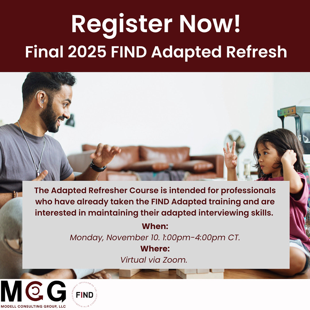 Modellconsult's tweet image. There’s still time to register for the final FIND Adapted Refresh of 2025. Sign up at the link below. #MCG 

forms.gle/aEUcURJ9vswXK5…