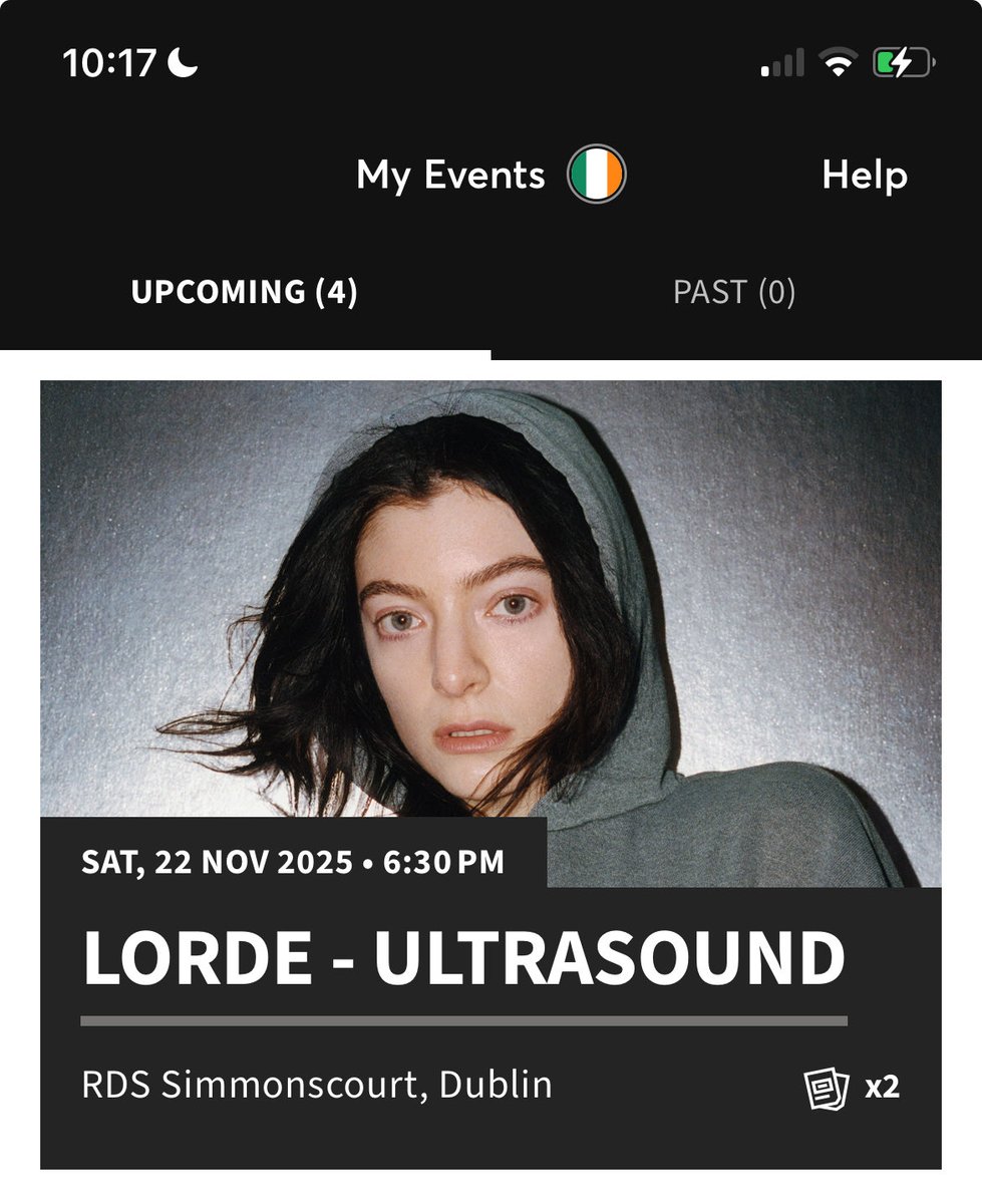elzdoh's tweet photo. FOR SALE - need gone asap
lorde ultrasound tour at RDS simmons court in dublin November 22nd 2025

sold out, will transfer tickets https://t.co/M3lN2FyeYC